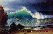 Albert Bierdstadt The Shore of the Turquoise Sea oil painting reproduction